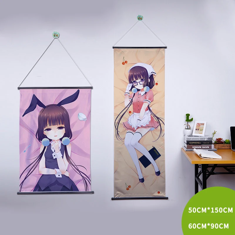 Home Decorative Poster Anime Cartoon Wall Scroll | Дом и сад