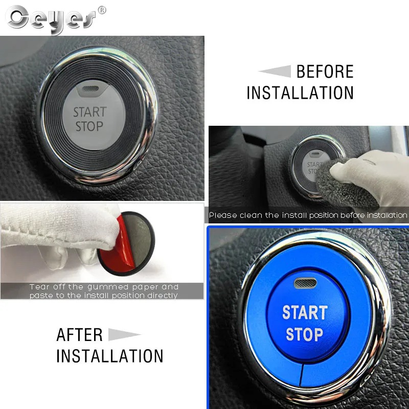 Ceyes наклейки для стайлинга автомобилей для Nissan, Qashqai, Juke J10 J11 Авто Start Stop стильная кнопка Зажигания для автомобиля кольцо крышки с отверстием случае аксессуары