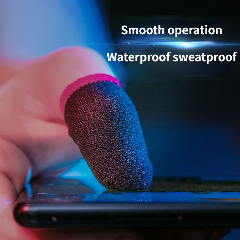 

Anti-slip Touch Screen Finger Sleeve Breathable Gaming Fingertip Cover for Pubg Mobile Games Press Screen Finger Sleeves