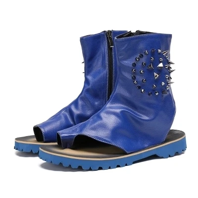 Летние дышащие сандалии на молнии повседневные Модные мужские в римском