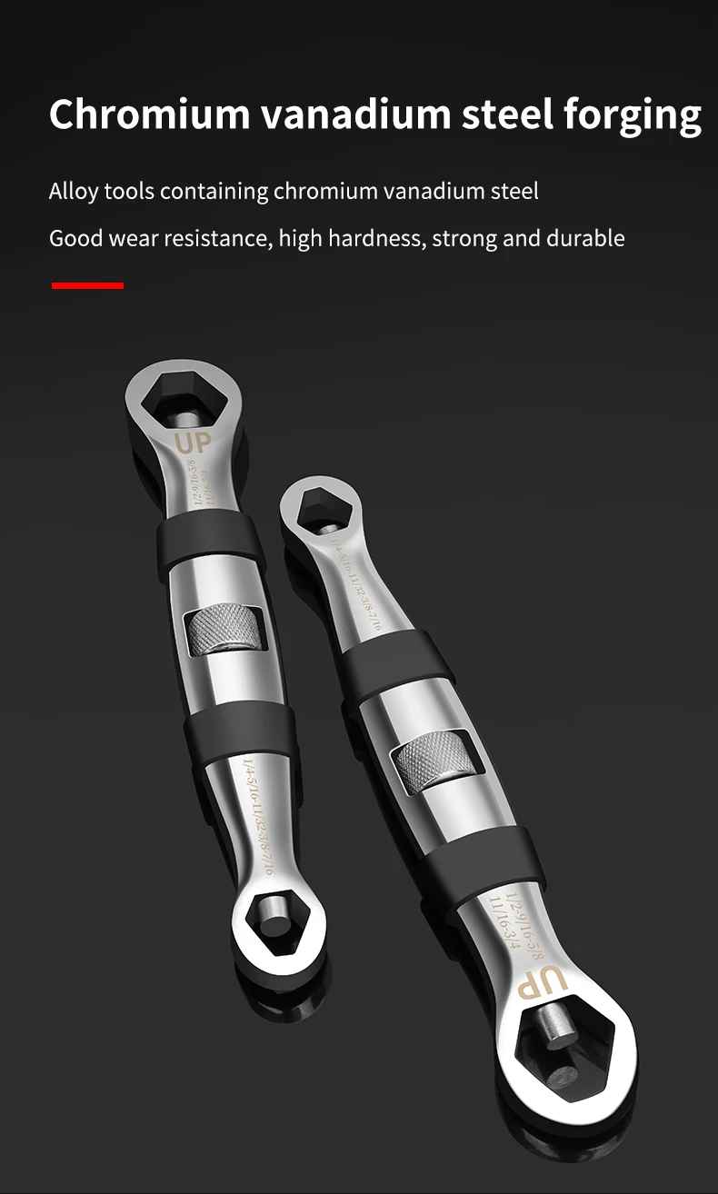 

Universal Wrench 23 In 1 Wrench Adjustable Spanner 7-19mm CR-V Key Flexible Multitools for Car Vehicle Auto Replacement Parts
