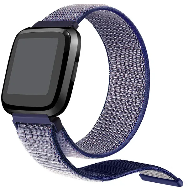 Color J Нейлоновая петля ремешок для Fitbit Versa ремешок сменный Браслет для Fitbit Versa умные часы мужские ремешки для часов женский браслет - Цвет: Color J