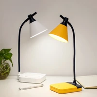 creative usb rechargeable led folding desk lamp eye protection touch dimmable reading table lamp led light 3 color modes