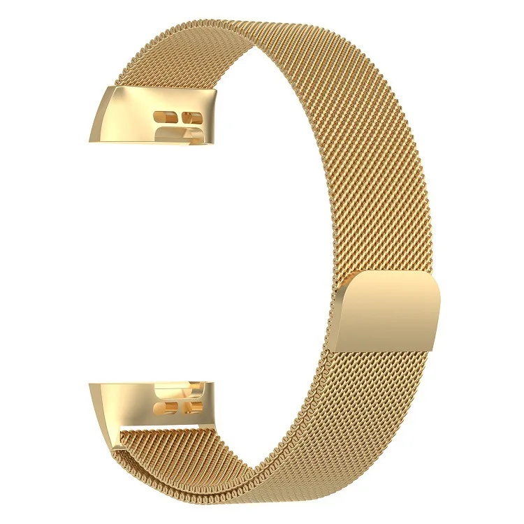 gold Для Fitbit Charge 3 Смарт Браслет ремешок Миланская нержавеющая сталь Ремешок L/S красочный металлический ремешок на руку для Fitbit Charge 3 - Цвет: gold