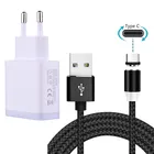 Магнитный зарядный usb-кабель типа C для Samsung galaxy A71 A40 A30s S8 S20 Huawei P20 Pro 9X Honor 9 10 view 20, USB-адаптер для телефона