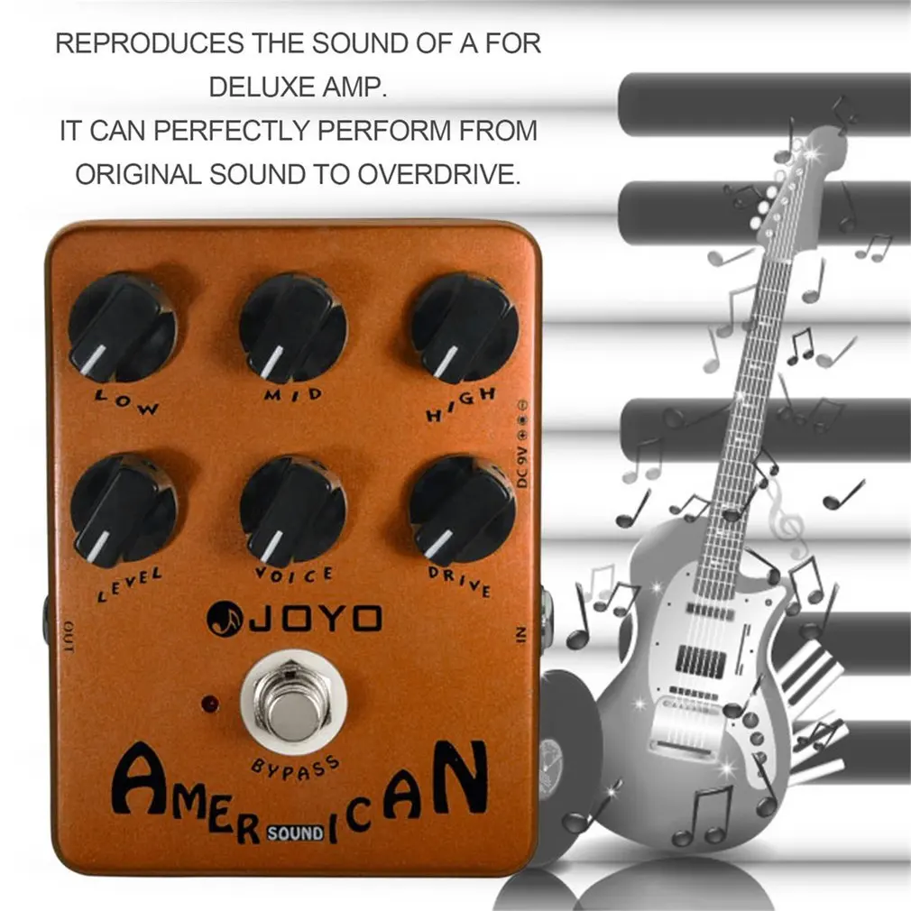 JOYO гитарный усилитель имитатор эффектов педаль искажений VOX Fander Marshall MESA Boogie True