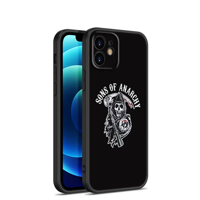 Sons Of Anarchy Phone Case For Apple iPhone 13 12 Mini 11 Pro Max XR X XS MAX 6 6S 7 8 Plus 5 5S SE 2020 Black Cover Coque Funda images - 6