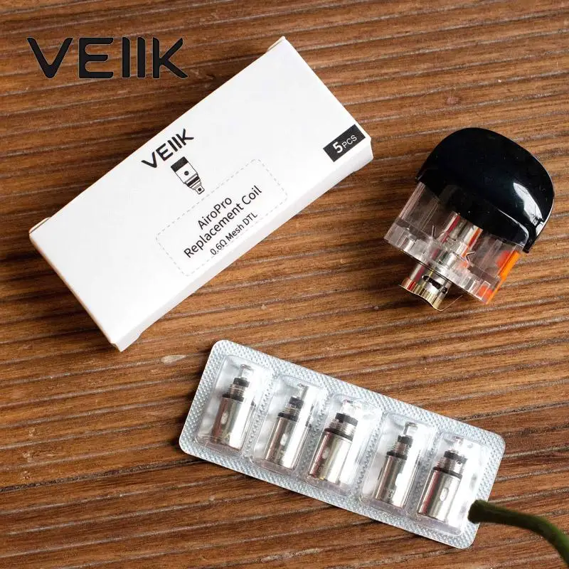 5 шт. 10 VEIIK Airo Pro катушка 0.6ohm сетка DTL и 1.2ohm BVC испаритель для электронной сигареты Pod