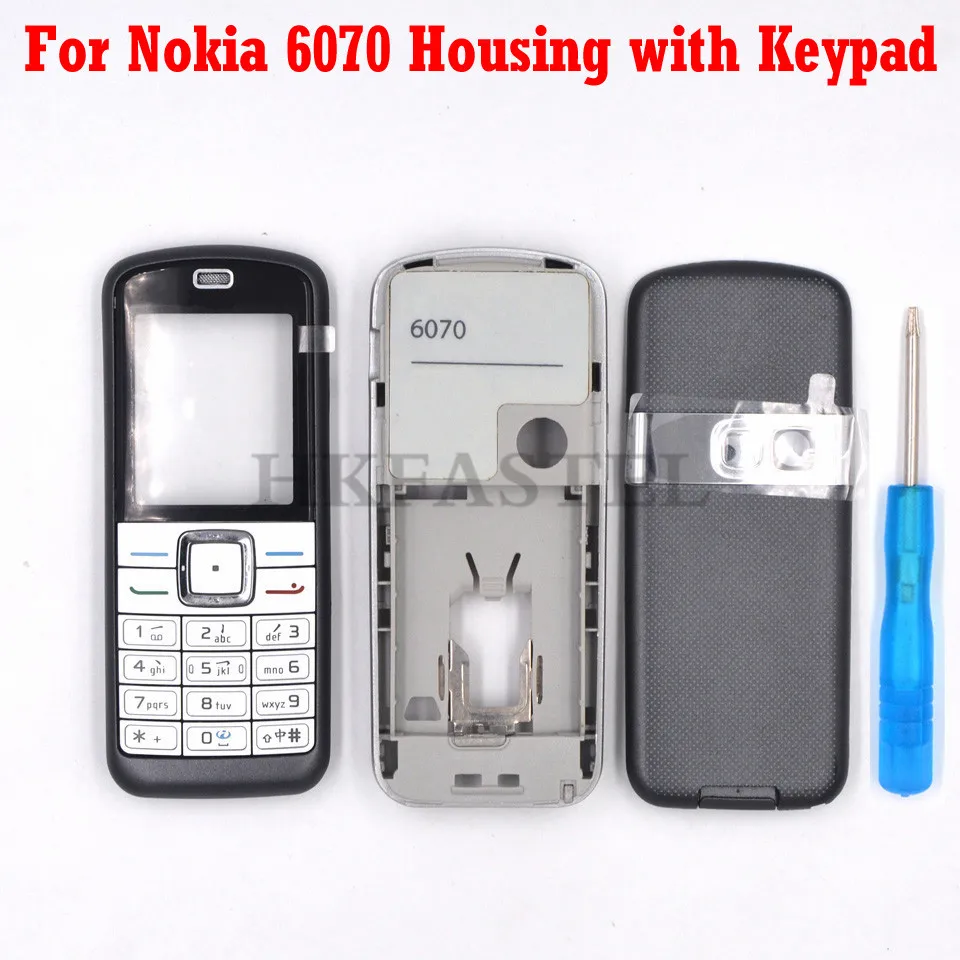 Для Nokia 6070 новый полный корпус мобильного телефона передняя сторона с задней