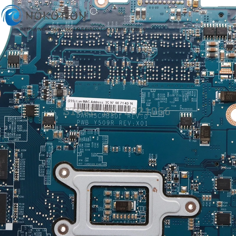 NOKOTION для DELL XPS 16 1645 1647 материнская плата ноутбука CN-095X73 095X73 95X73 DARM5CMB8D1 ПРБ Y509R PM55
