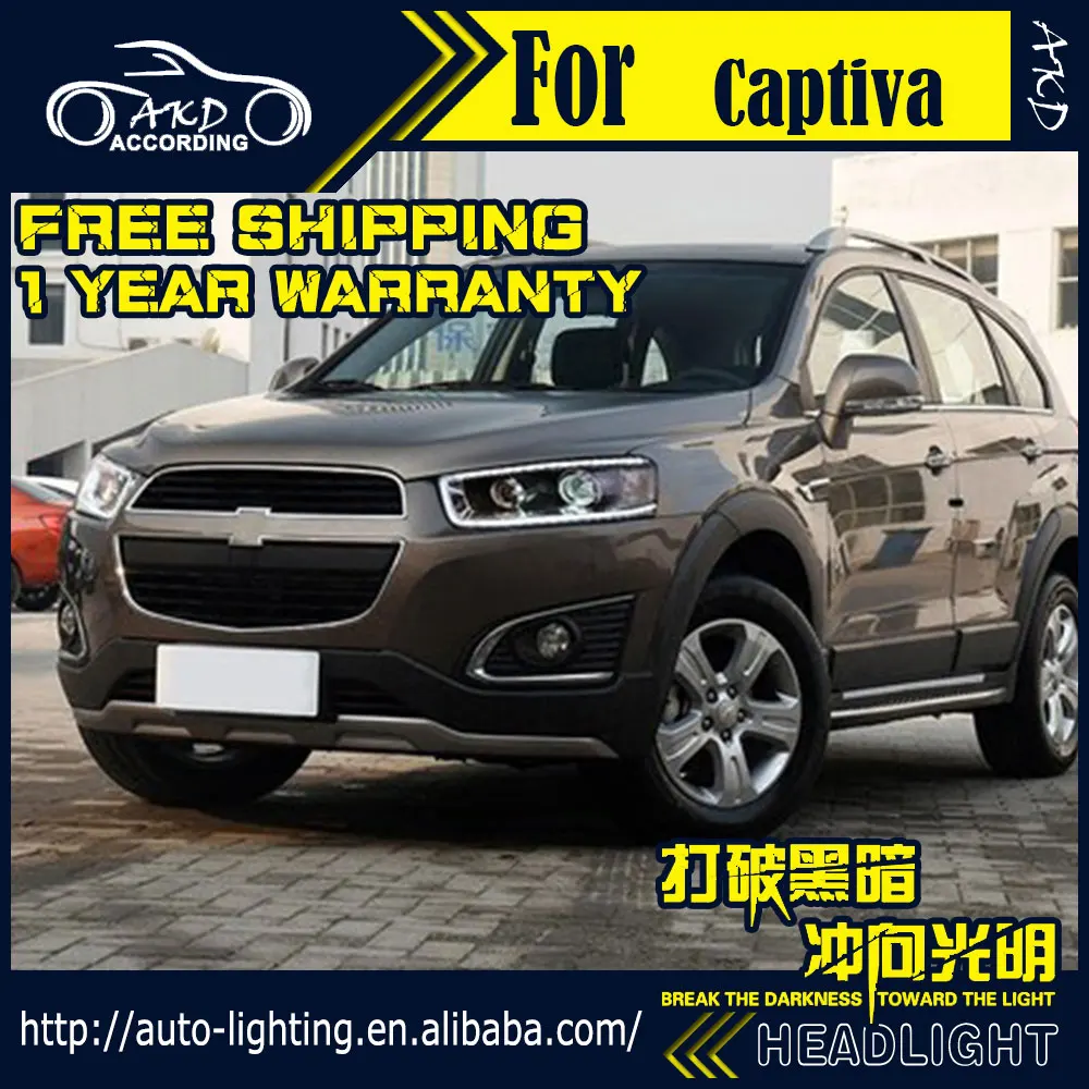 AKD автостайлинг фара для Chevrolet Captiva фары светодиодный ные DRL H7 D2H Hid опция