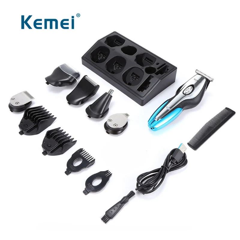 Профессиональная электрическая машинка для стрижки волос 11 в 1 мужской триммер
