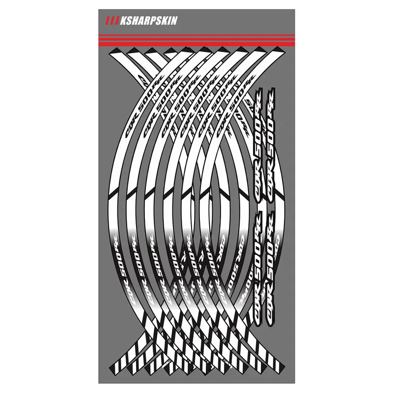 Новая мотоциклетная обувь обода отражающие Стикеры для декоративная внутренняя