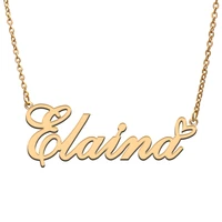 elaina name tag necklace personalized pendant jewelry gifts for mom daughter girl friend birthday christmas party present