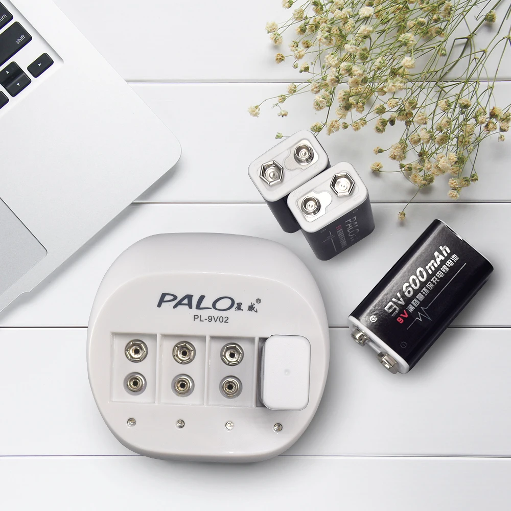 Оригинальное зарядное устройство PALO 9 В для перезаряжаемых литий ионных батарей