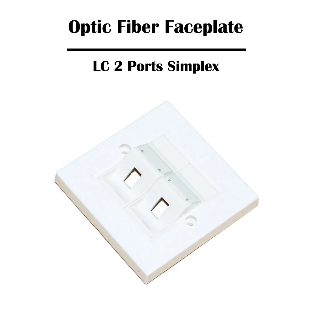 1 порт/2 порта s LC Лицевая панель оптического волокна Simplex FTTH сетевой адаптер FTTD