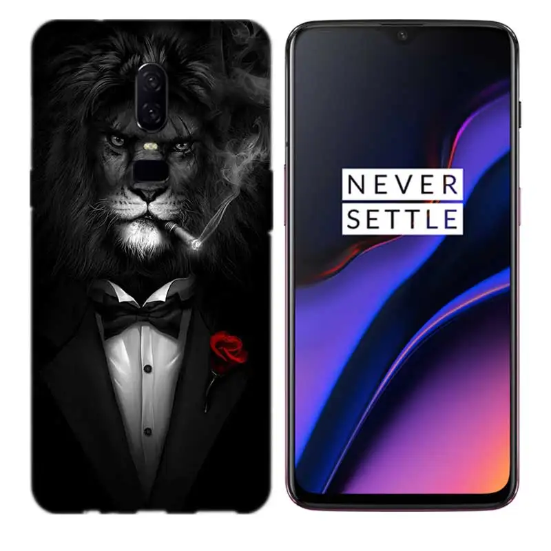 Костюм Человек вещи): рубашка с галстуком Лев чехол для OnePlus 1 + 8 8T Nord 7T 7 Pro 6 6T чехлы