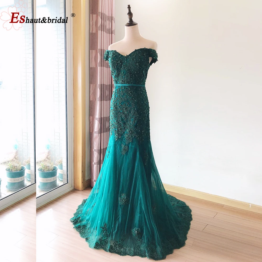 Кружевное платье с открытыми плечами вечернее для выпускного вечера женщин 2020