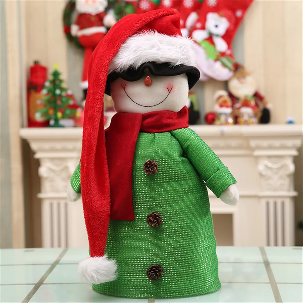 

Adult Children Long Christmas Hat For Plush Santa Claus Cap New Year Christmas Party Decoration