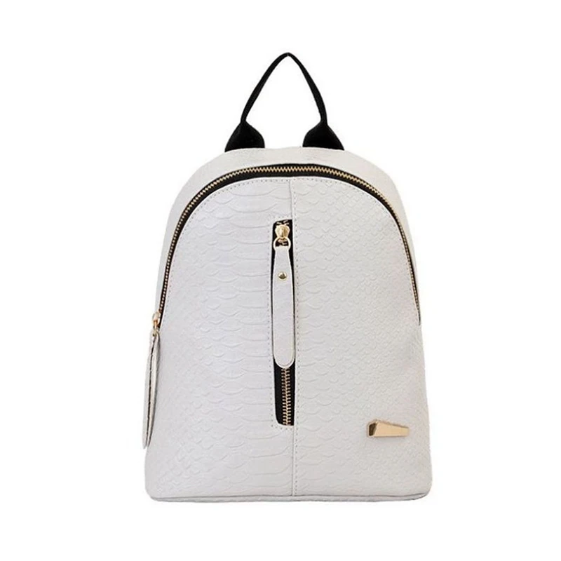 Новинка Модный женский кожаный дорожный рюкзак на плечо школьный черная сумка |