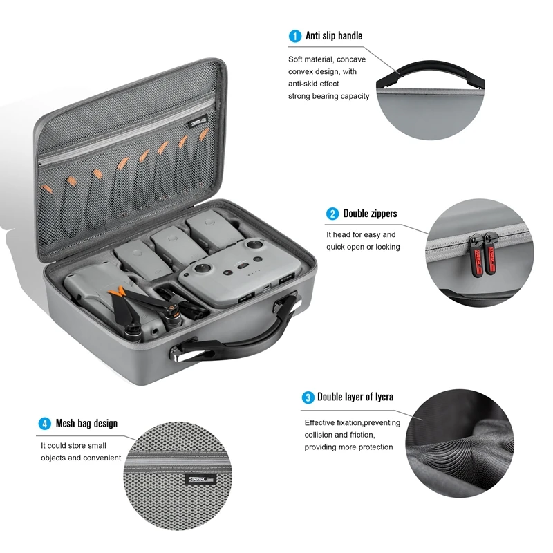 

STARTRC PU Waterproof Portable Shoulder Storage Bag Carrying Case Box Handbag Backpack for Mavic Air 2S Drone Quadcopter Toy Acc