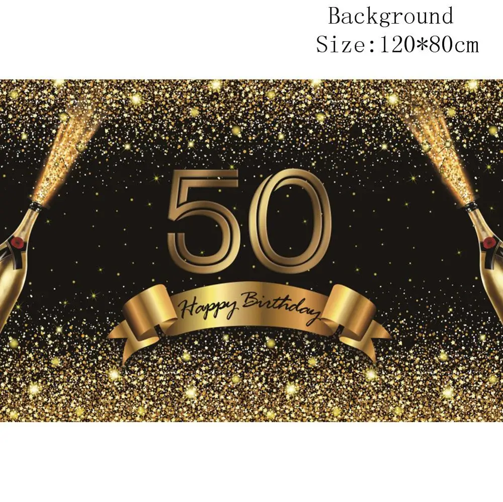24 шт. 30/50/60th Happy Birthday Photo Booth Реквизит Маска; фотобудка 30 лет вечерние декоративная фотобудка NW06 - Цвет: 50