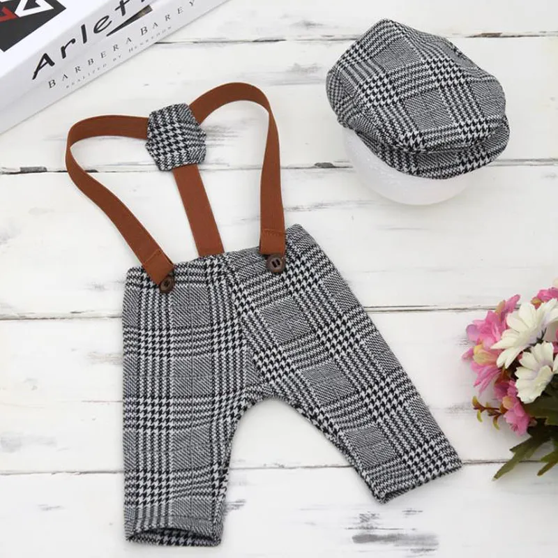 

newborn photography props Gentlemans Attire boy accessories girl boys clothing infant costume outfit crochet baby clothes
