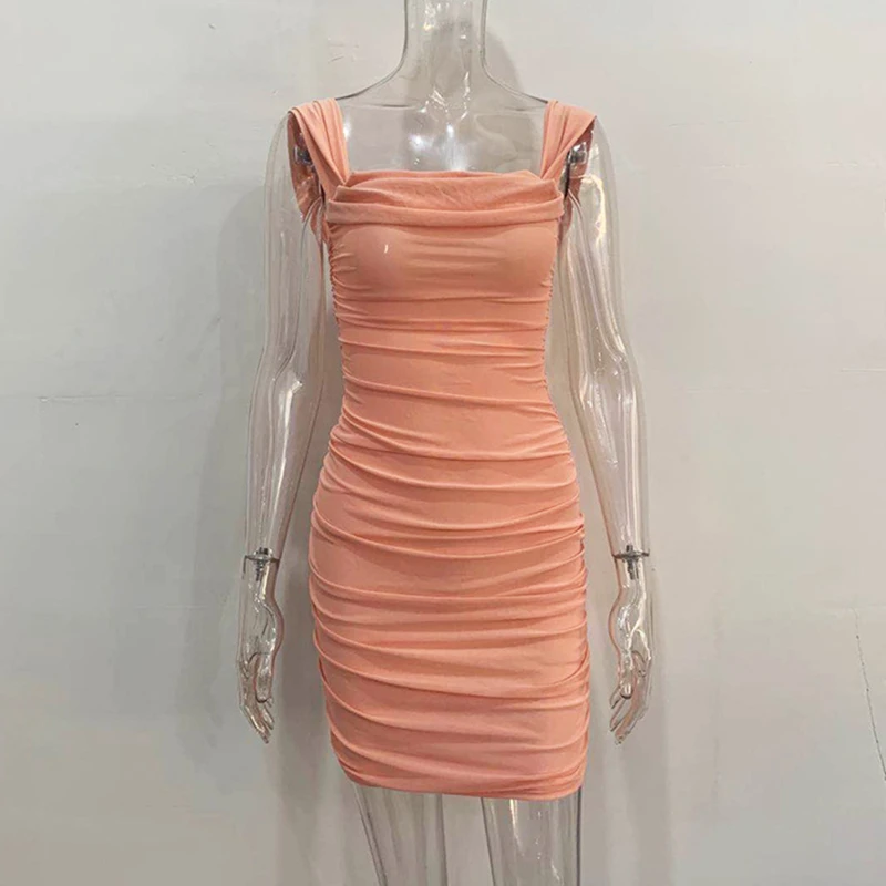

Off the Shoulder Ruched Mini Dress Fashion Christmas Celebrity Pink Birthday Club Outfits Women Sexy Party Dress