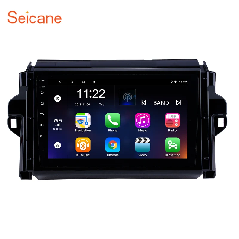 Seicane 9 дюймовый автомобильный радиоприемник для 2015 2018 Toyota Fortuner/Covert Android 10 0 GPS