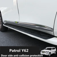 for nissan patrol y62 door anti collision strip side protection scratch resistant chromium decoration patrol