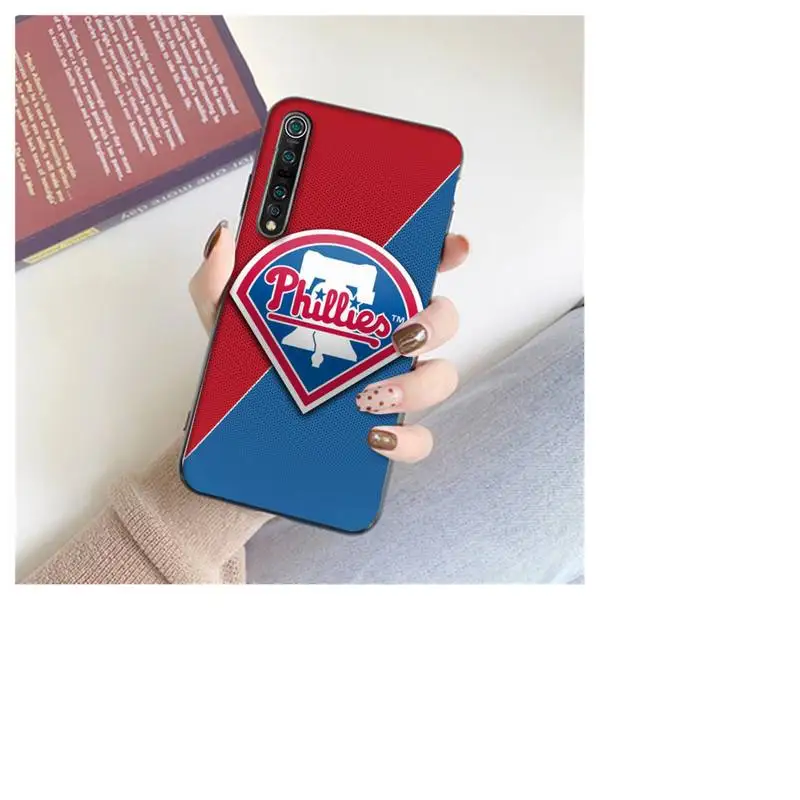 

0 Philadelphia Phillies Black Soft Phone Case For Xiaomi 8 9 Se 10 10pro Note 2 3 10 MIX2 S MAX2 3 F1 5X