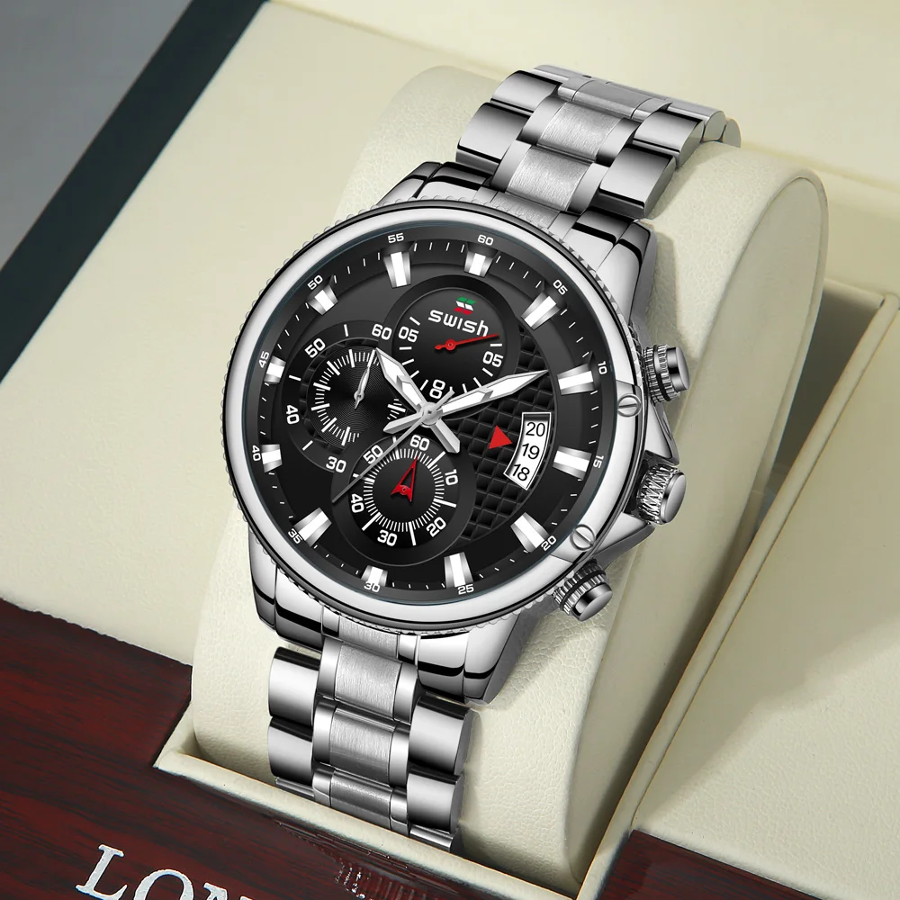 

Relogio swish Masculino de luxo