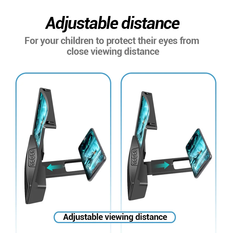 mobile phone screen magnifier with bluetooth stereo speaker 10 inch 3d hd video smartphone amplifier desk holder anti radiation free global shipping