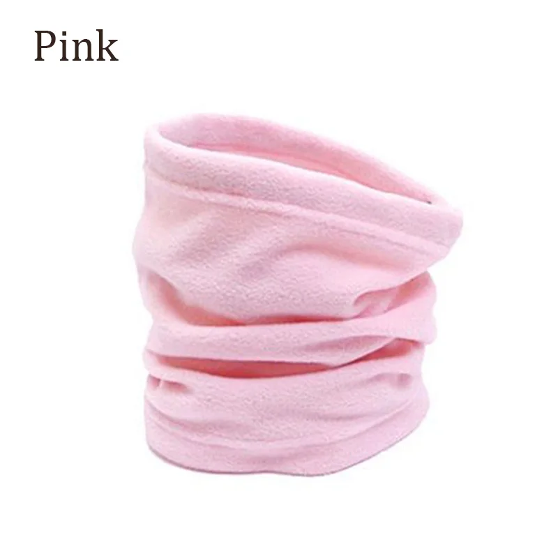 Pink Многофункциональный теплый флисовый шарф для шеи и Шапка-бини, зимняя теплая маска для лица для женщин и мужчин, зимняя шапка для улицы - Цвет: Pink
