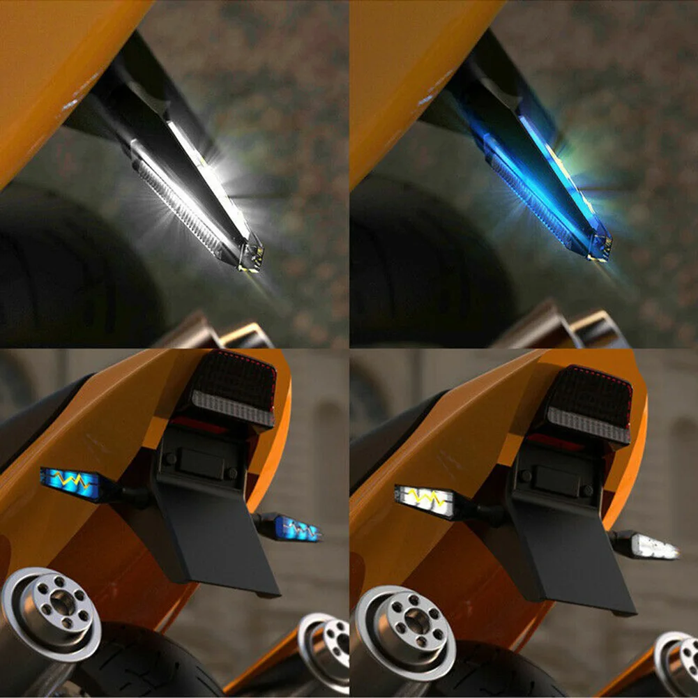 

2Pcs Motorcycle LED Turn Signal Light DRL Sequence Flow Indicator Light Motorcycle Light Indicator