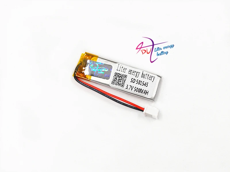 JST 2.54mm 2pin 501545 500mAh 501646 3.7V lithium polymer battery recording pen business | Электроника