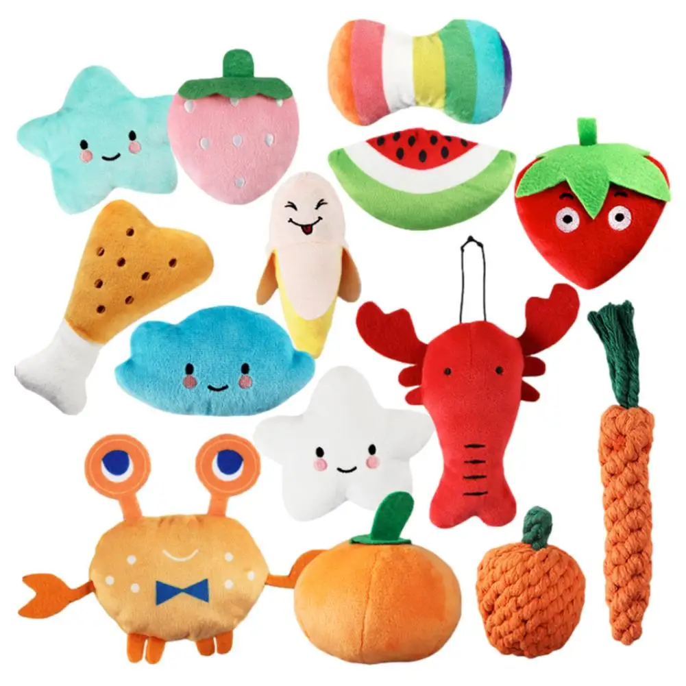 

Набор игрушек для питомцев, 14 упаковок игрушек для щенков для маленьких и средних собак, товары для чистки зубов, мягкие плюшевые игрушки дл...