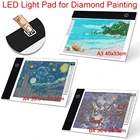 Светодиодная панель A3, A4, A5 для алмазной живописи, USB светильник вой короб с регулируемой яркостью, световая панель, аксессуары инструменты для вышивки картин со стразами