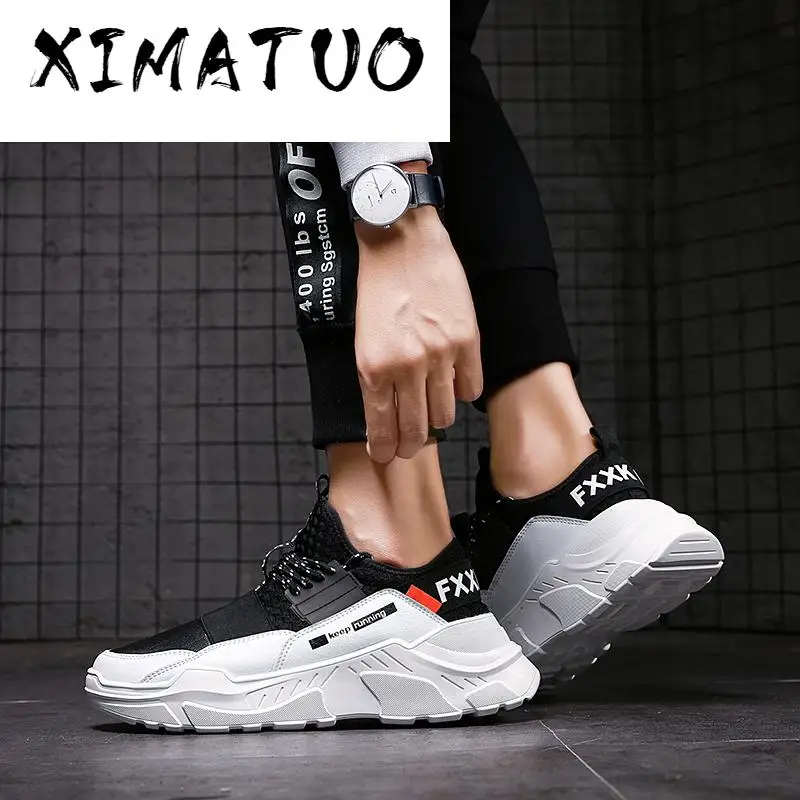 2020 Male Lace-up Men Sneakers High Quality Man Non Slip Comfortable Casual Shoes Mesh Breathable Outdoor Walking | Обувь