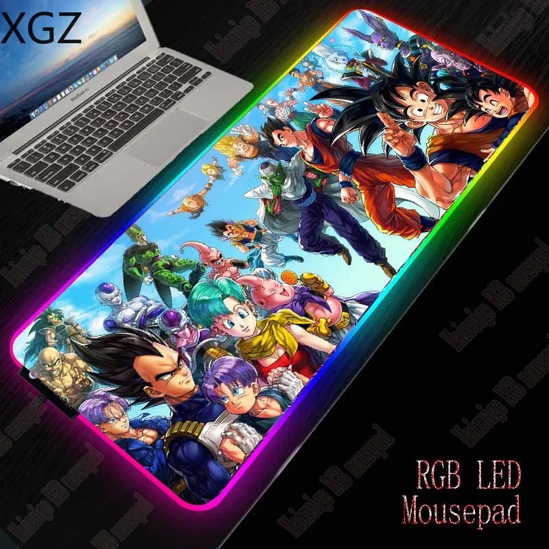 XGZ аниме Мышь Pad RGB узор светодиодный игры USB Освещение Подсветка Радуга