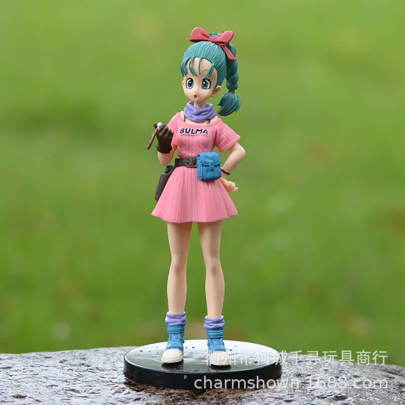 Фигурка дракона жемчуга Z Аниме Bulma 17 см PVC Фигурки Brinquedos Doll Goku Vegeta Action Sexy Anime
