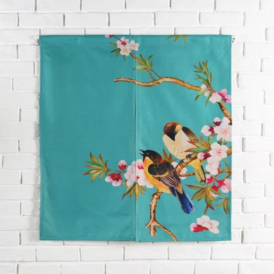 Тайваньский японский стиль китайский цветок птица дверь занавеска висит