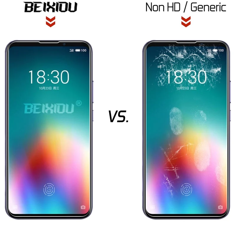 2 шт Полное закаленное стекло для Meizu 16T защита экрана 2.5D 9h защитная