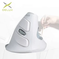 delux m618 wireless mouse ergonomic vertical 6 button gaming mouse 1600 dpi computer mice usb optical mause for pc laptop office