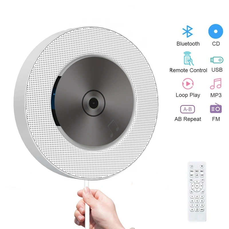 Портативный настенный CD плеер с Bluetooth домашний аудио магнитофон пультом
