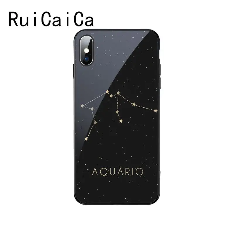 RuiCaiCa 12 созвездия Зодиака Знаки Красочные смарт чехол для телефона Apple iPhone 8 7 6S Plus X
