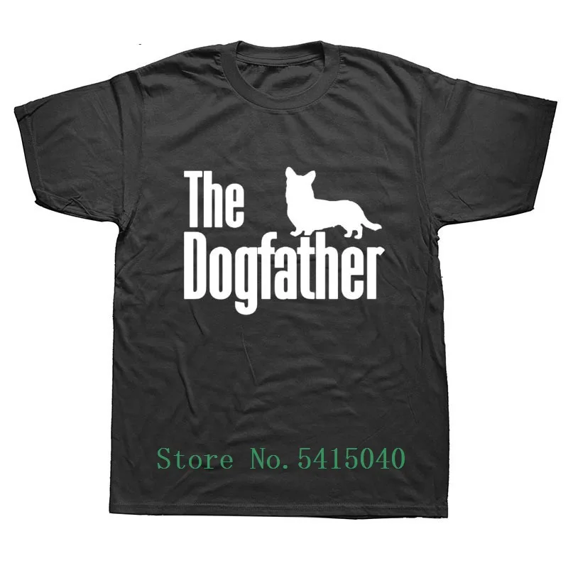 Мужские футболки рубашки для мальчиков новый дизайн Для Мужчин's Dogfather из