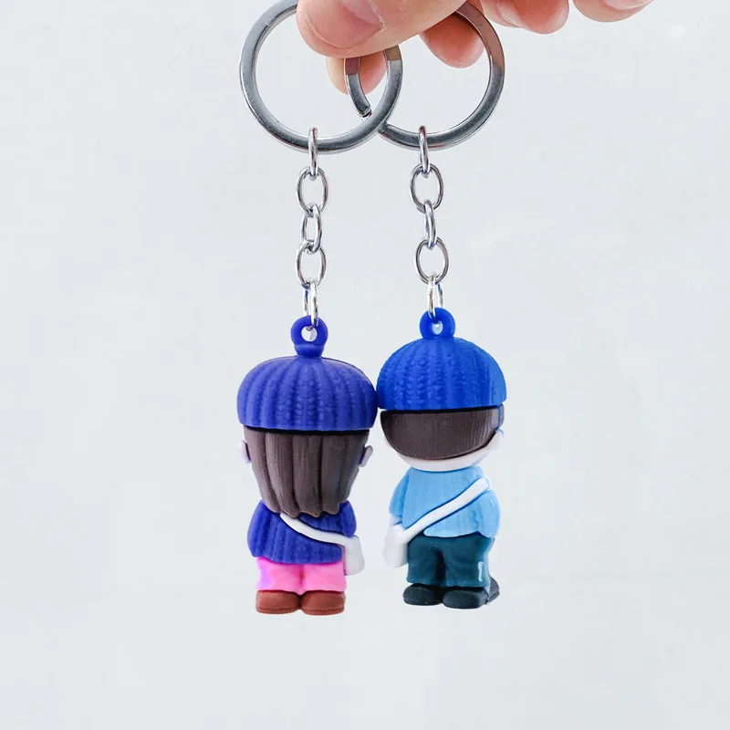 Новинка модный брелок для ключей с героями аниме Студенческая парная кукла