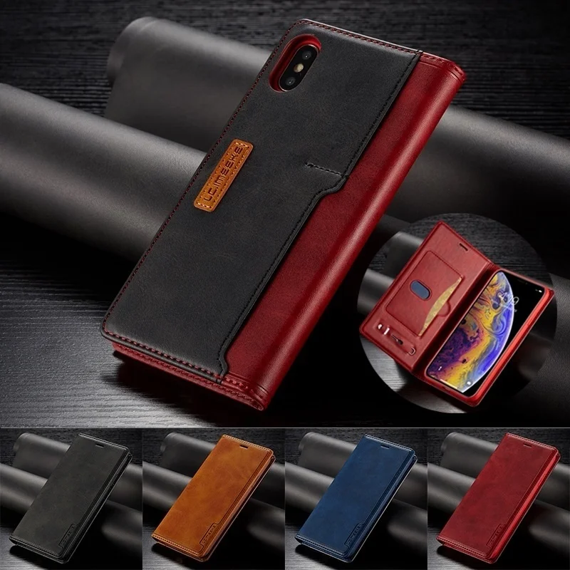 Роскошный флип-чехол для iPhone X Xs 11 Pro Max XR 8 7 6 6s Plus SE 2020 кожаный силиконовый