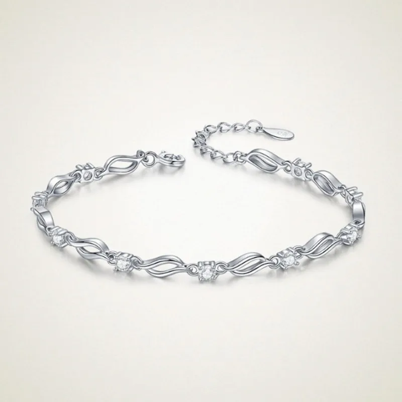 

Luxurious Top Grade S925 new fashion jewelry charm bracelet female abjustable brace lace fashion accessories color jewel gifts